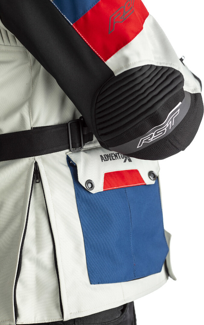 RST Adventure-X Motorfiets textiel jas wit/blauw/rood XXL Figuur 9