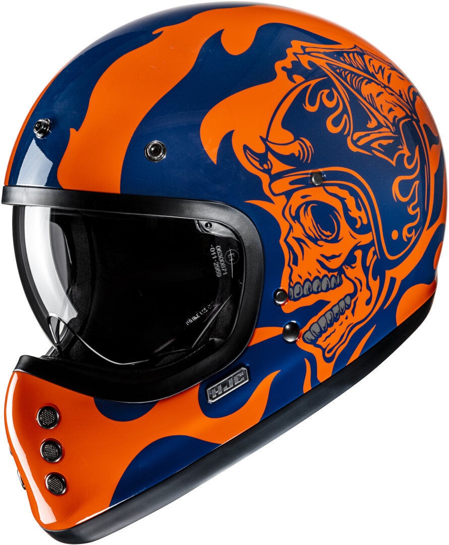 HJC V60 Flame Casco Arancione/blu L (58/59) Figura 1