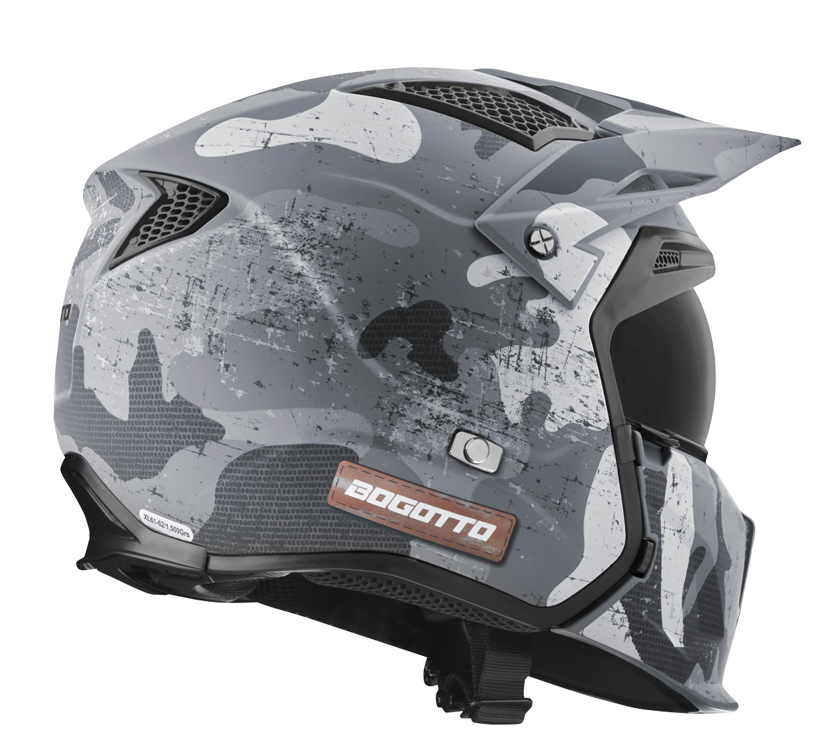 Bogotto Radic Camo Cască alb mat/gri S Figura 12