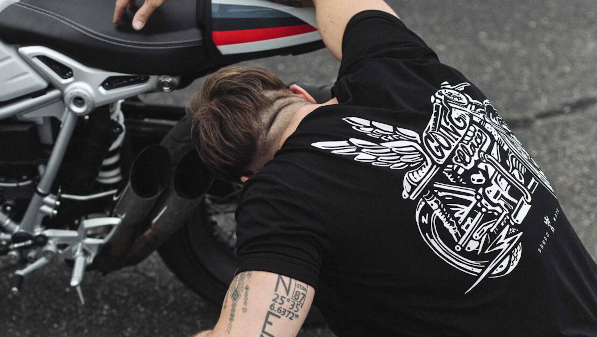 Pando Moto Mike Moto Wing 1 T-Shirt L Figure 3