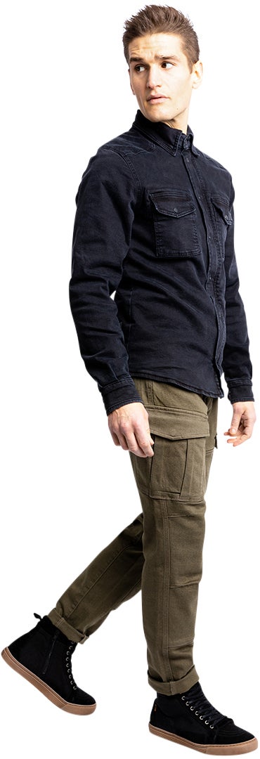 John Doe Defender Mono Dames Motorfiets Textiel Broek Olive 27 L32 Figuur 9