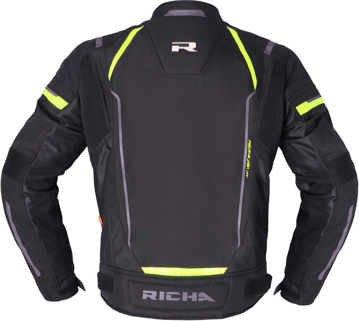 Richa Airstream 3 waterproof Motorcycle Textile Jacket black/yellow 3XL Figure 3