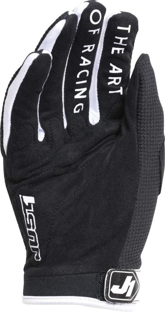 Just1 J-Force Luvas de motocross preto/branco S Figura 2
