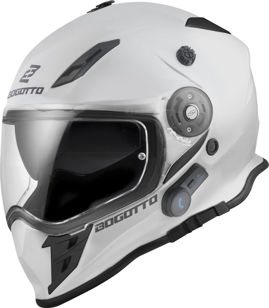 Bogotto H331 BT Bluetooth Kask Enduro White Matt L Rysunek 6
