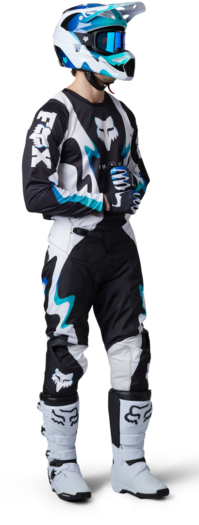 FOX 180 Kozmik Calça Motocross preto/branco 34 Figura 8