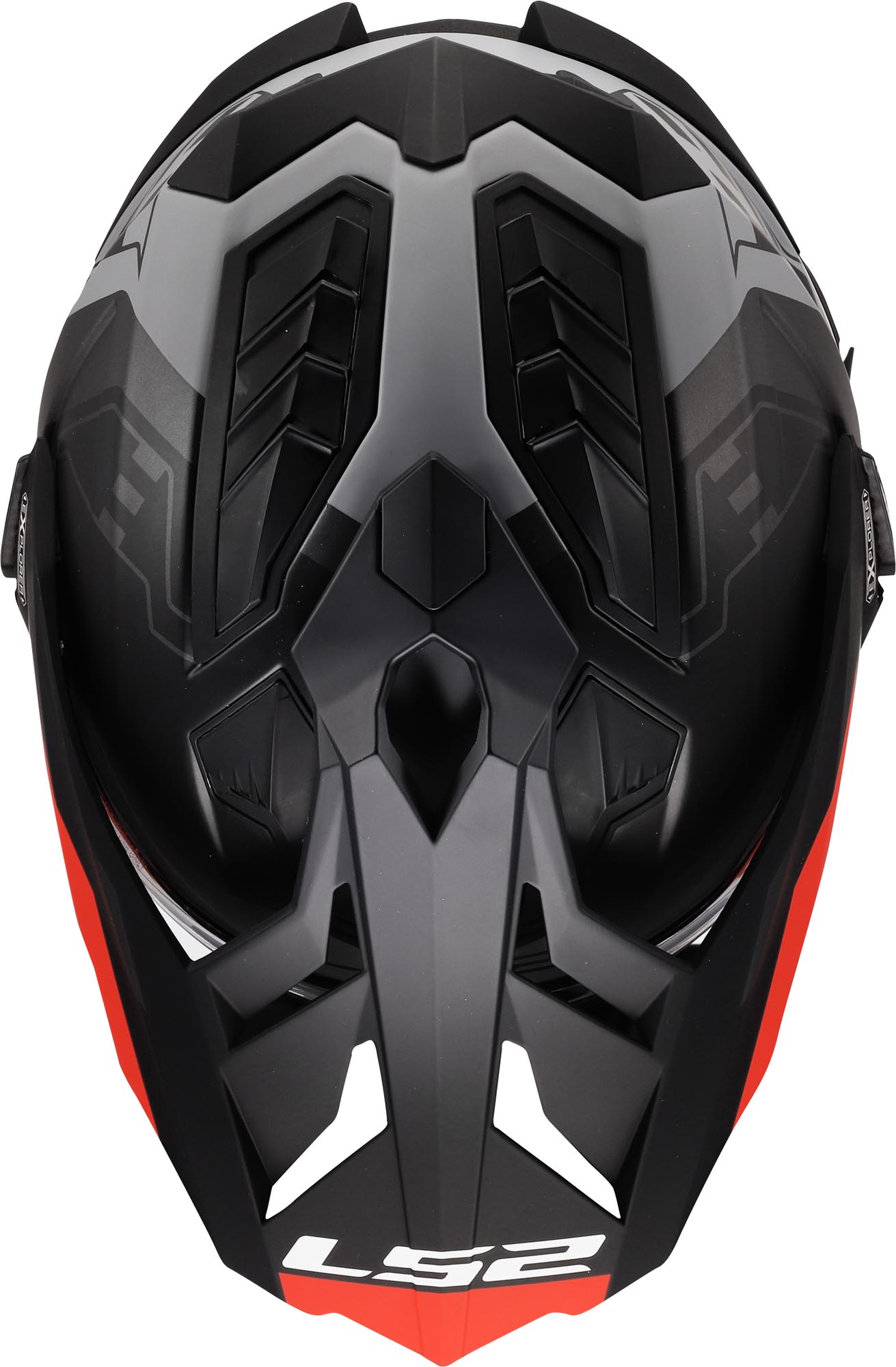 LS2 MX701 Explorer Hexa Enduro Helm schwarz/grau/rot XL (61/62) Abbildung 11