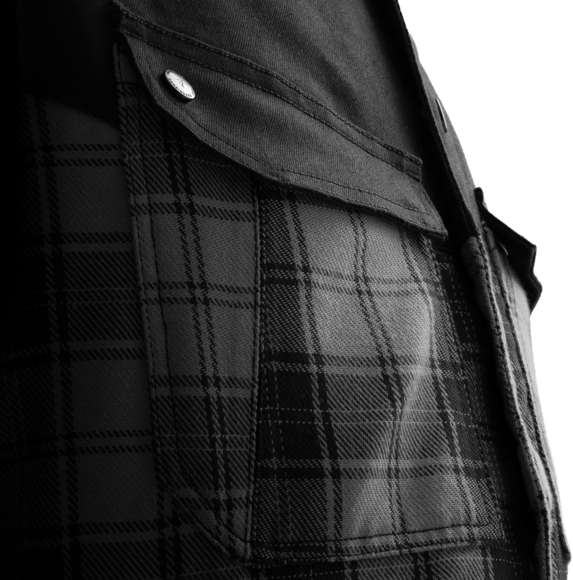 Side view of Rebelhorn Shifter Motorcycle Shirt