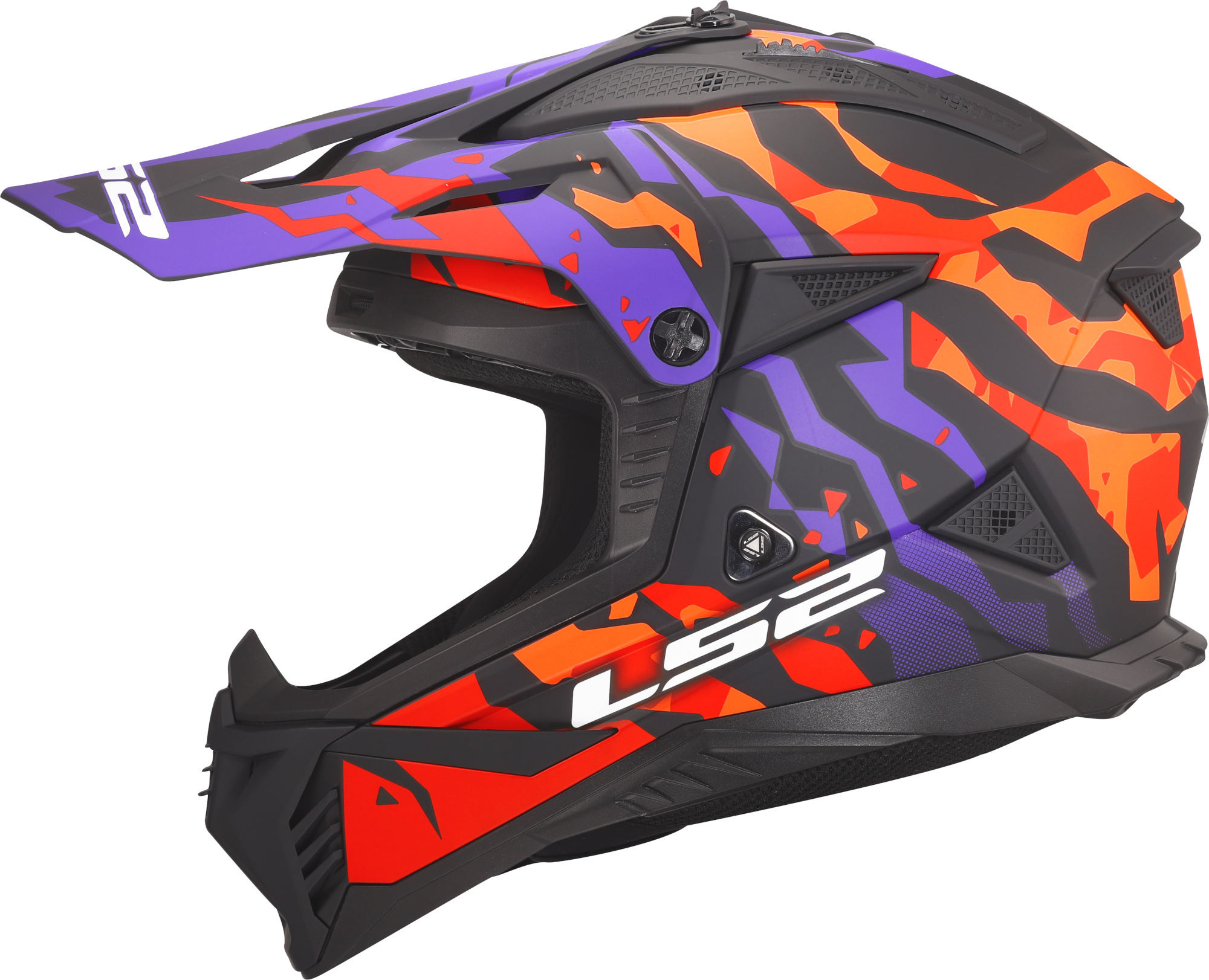 LS2 MX708 Fast II Grotesk Kask motocrossowy fioletowy L (59/60) Rysunek 2