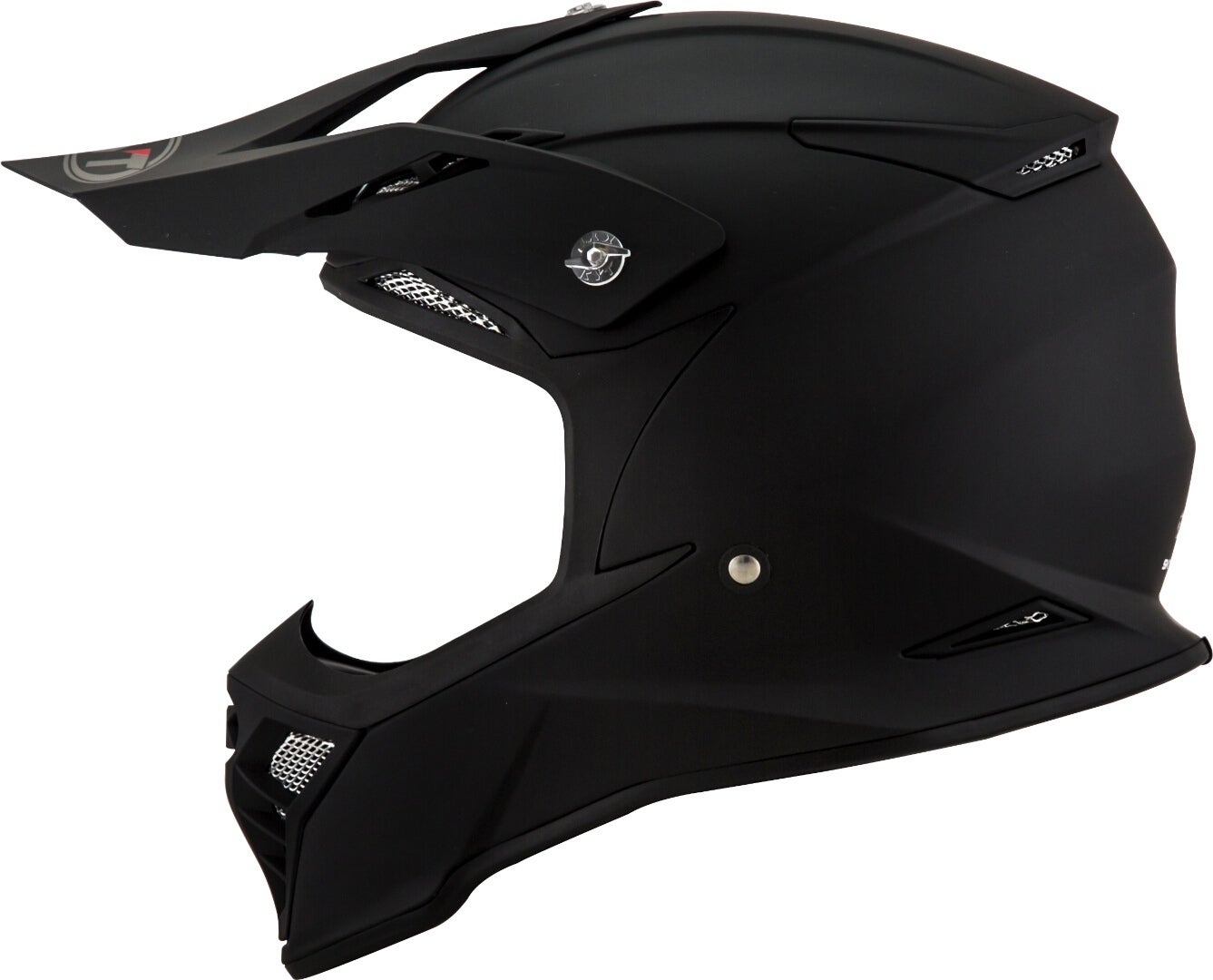 Side view of KYT Skyhawk Plain Motocross Helmet