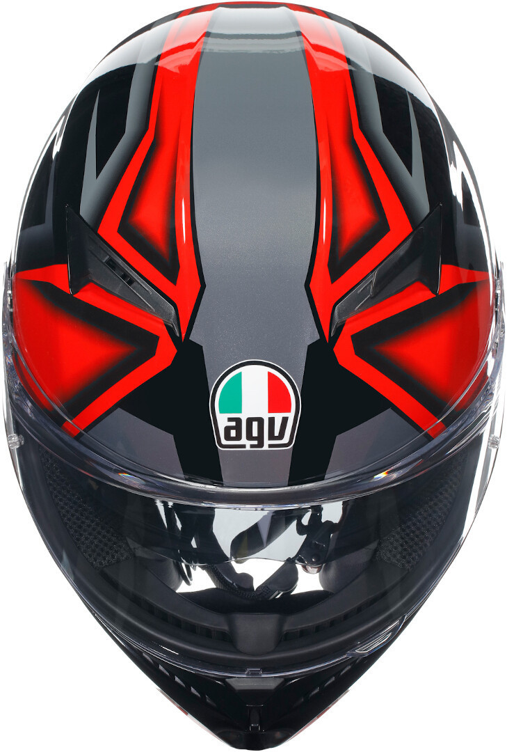 AGV K3 Compound Hjelm sort/rød M (57/58) Figur 2