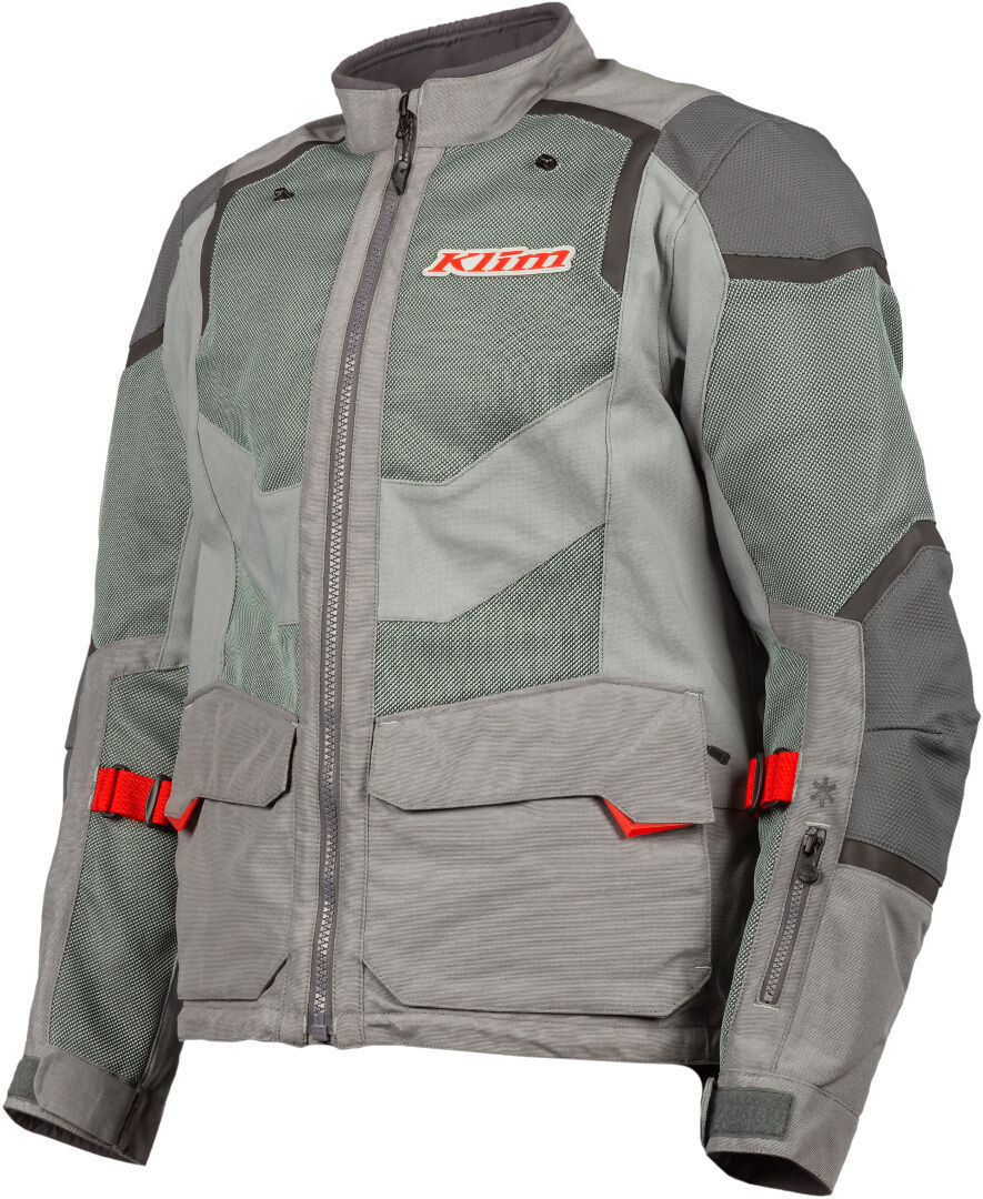 Klim Baja S4 Motorrad Textiljacke hellgrau/rot M Abbildung 1