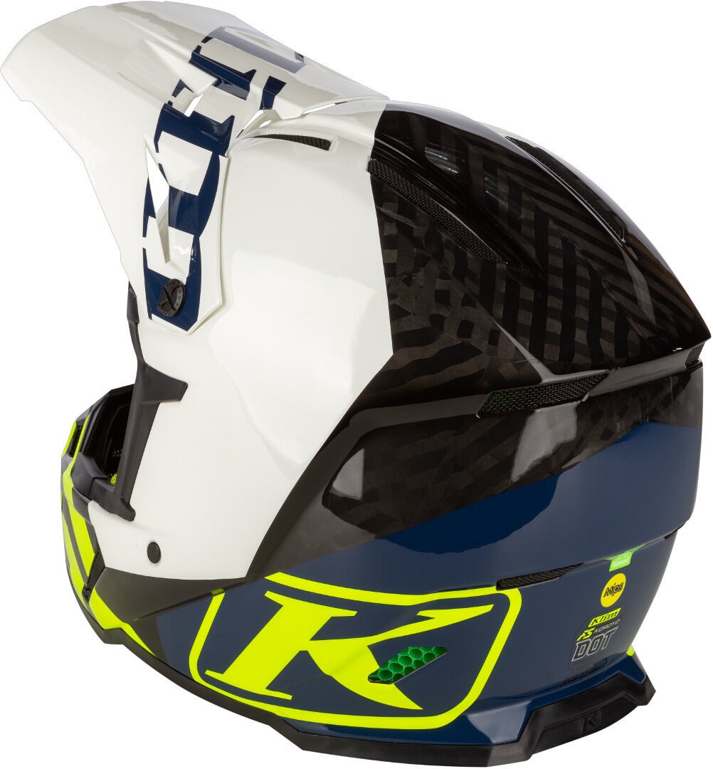 Klim F5 Koroyd Ascent Carbon Casco motocross blu/neon-giallo XXL (62/63) Figura 2