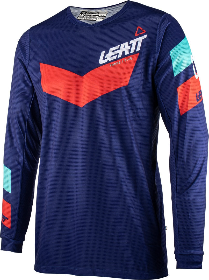 Leatt 3.5 Ride 2023 Set de tricou și pantaloni de motocross Albastru/Roșu L Figura 2