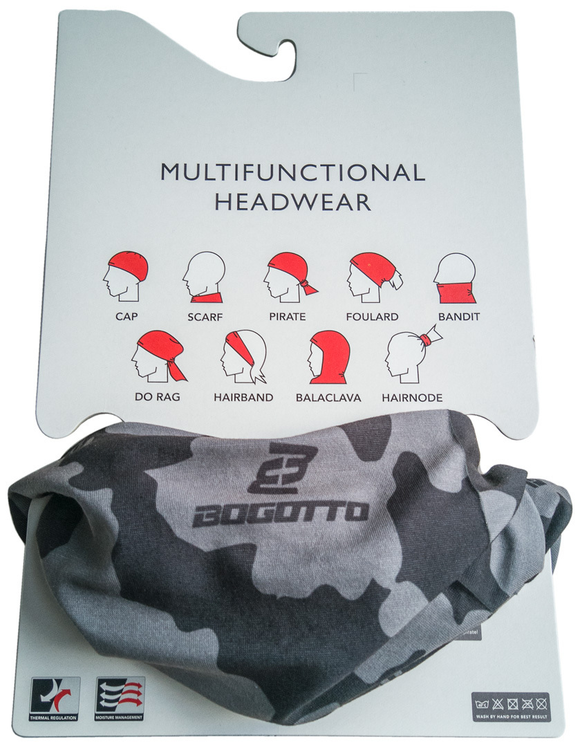 Bogotto Multifunctional Headwear grey/black Figure 1 Bogotto Multifunctional Headwear grey/black Figure 1