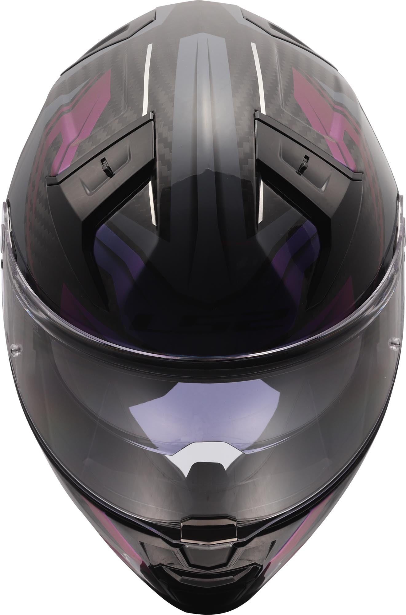 LS2 FF811 Vector II Carbon Savage Cască Negru/Gri/Mov S (55/56) Figura 2