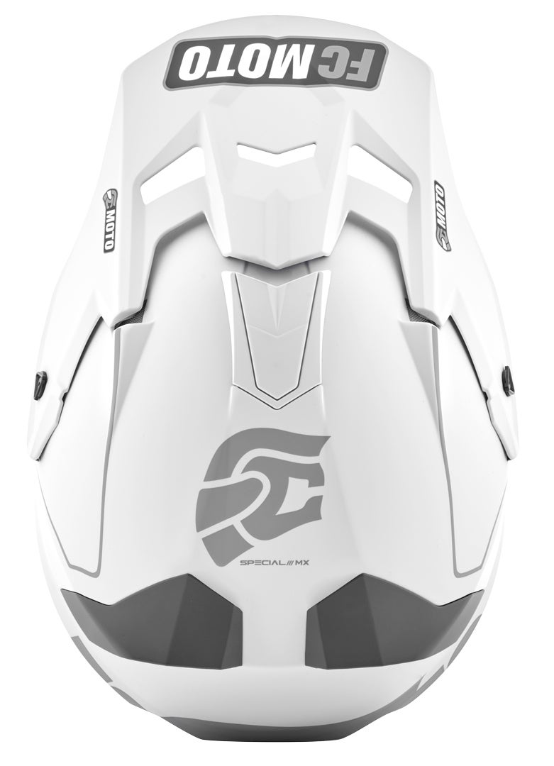 FC-Moto Merkur Straight Motorcross helm wit/grijs S Figuur 6