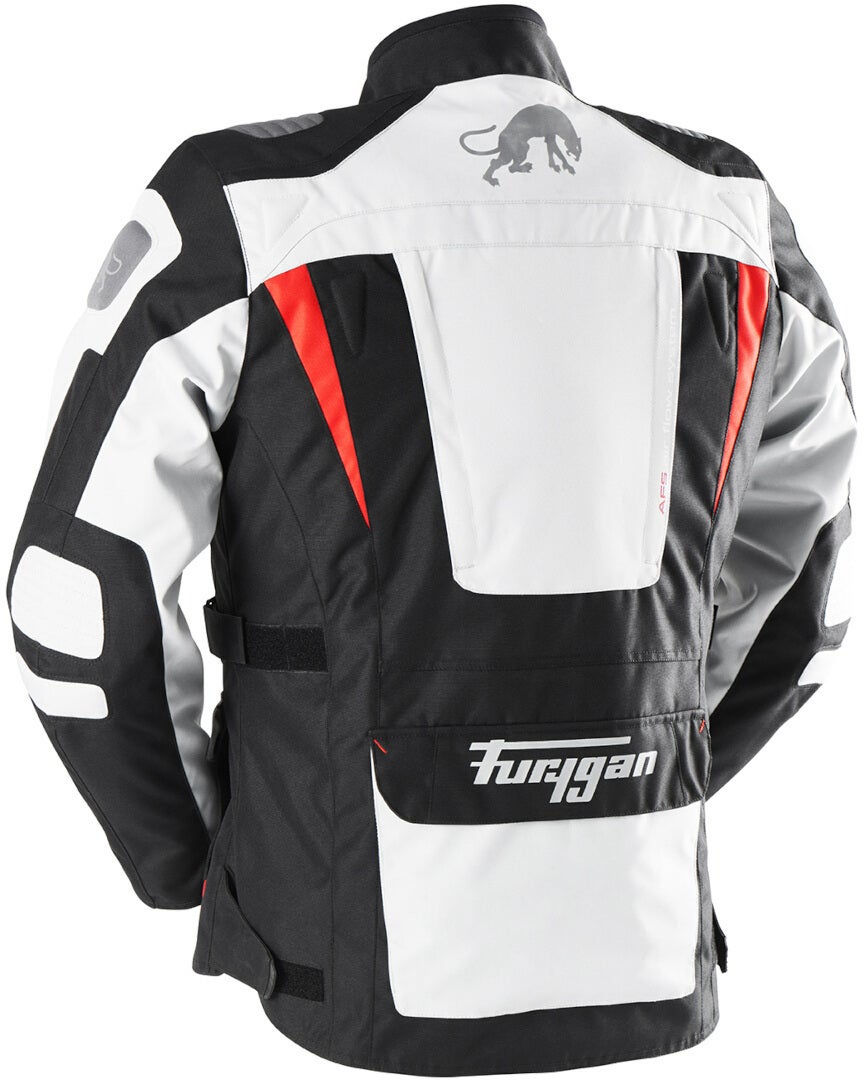 Furygan Apalaches Jaqueta Têxtil de Motocicleta preto/branco/vermelho 4XL Figura 3