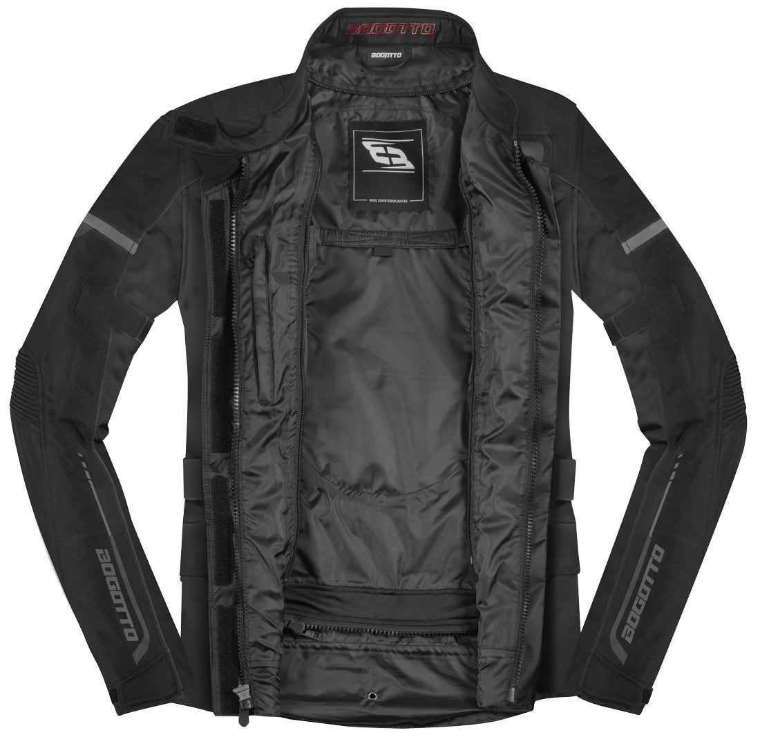 Bogotto Azury 2in1 waterproof Ladies Motorcycle Textile Jacket black S Figure 3