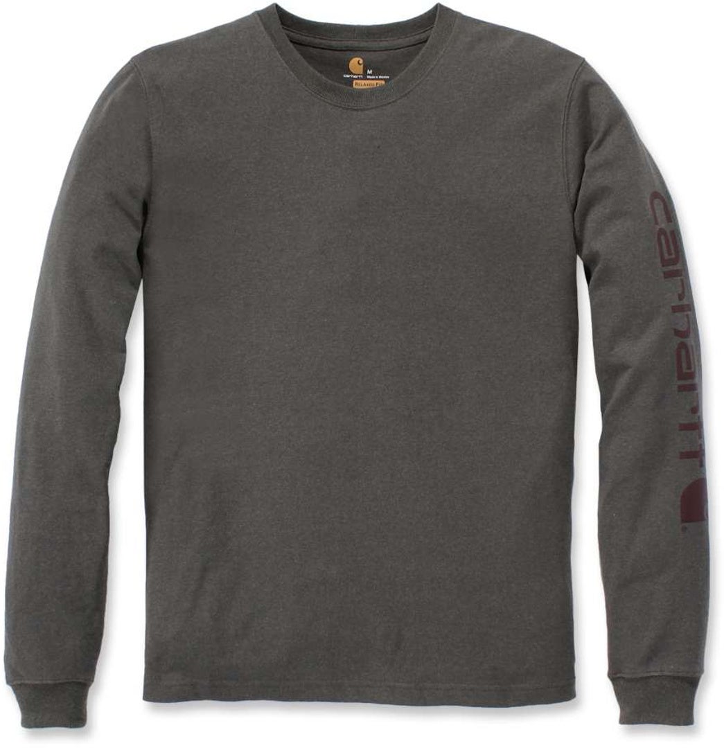 Carhartt Logo Longsleeve mørkegrå XXL Figur 1