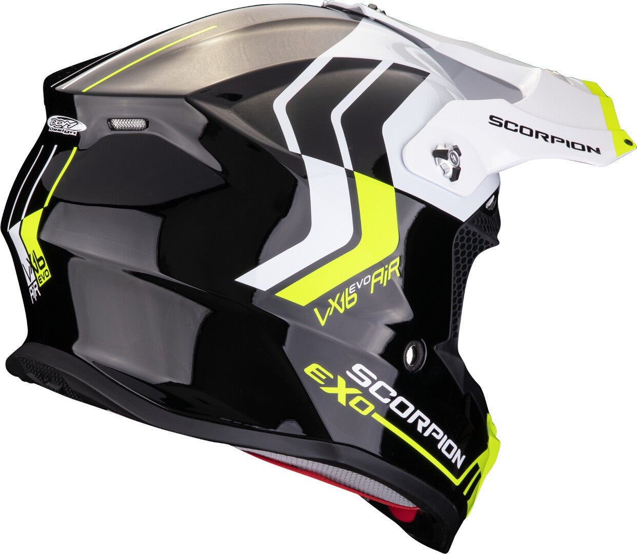 Scorpion VX-16 Evo Air Fusion Casco da motocross nero/bianco/giallo S (55/56) Figura 2