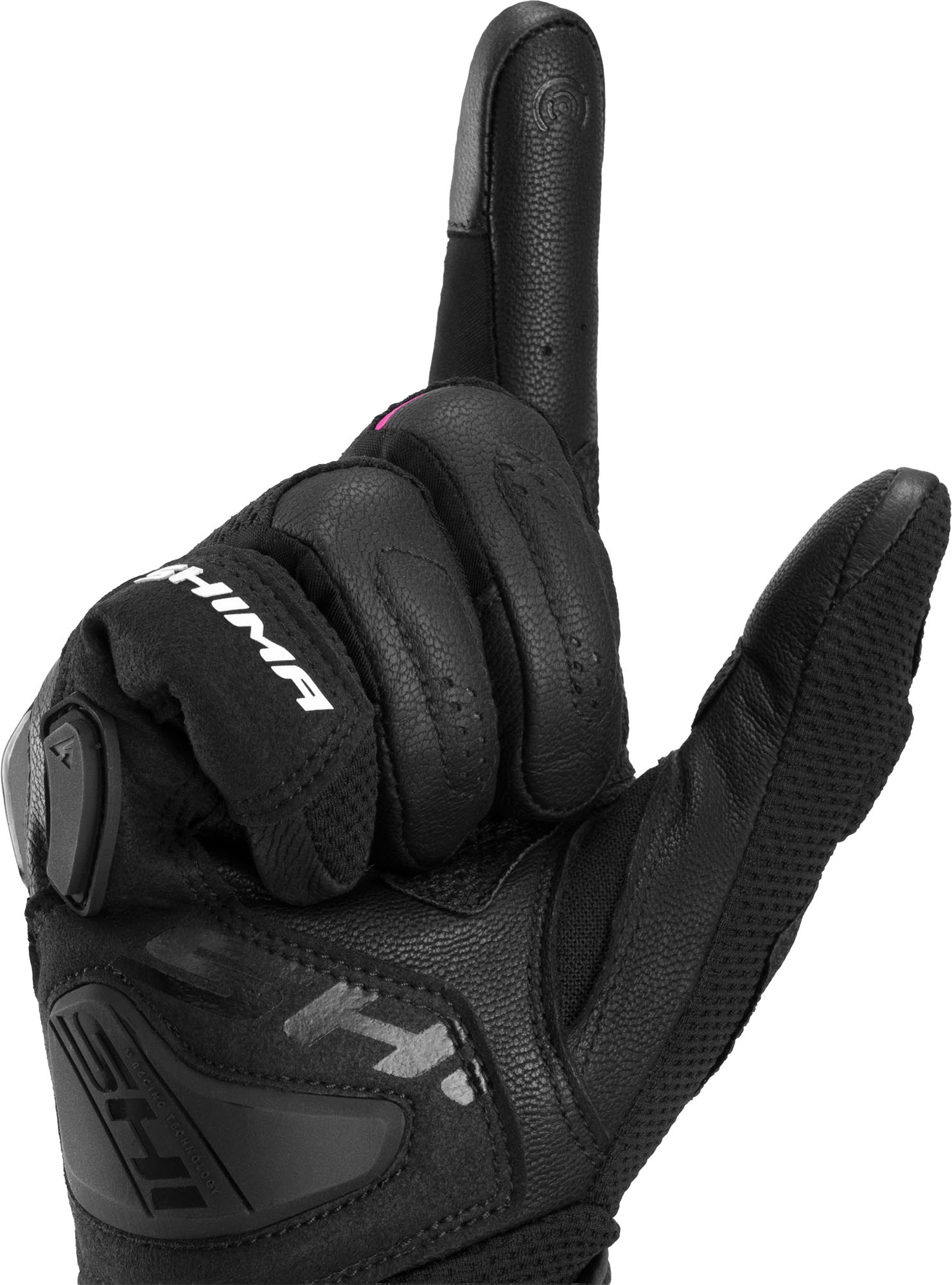 SHIMA Spark 3.0 Damer Motorcykelhandsker sort/pink M Figur 8