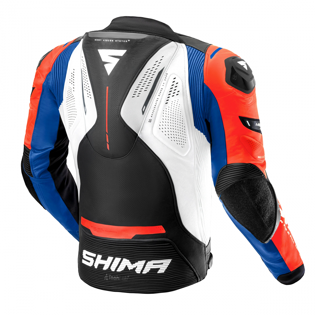 SHIMA Mission ST Jachetă de piele de motocicletă Negru/Alb/Roșu 54 Figura 2