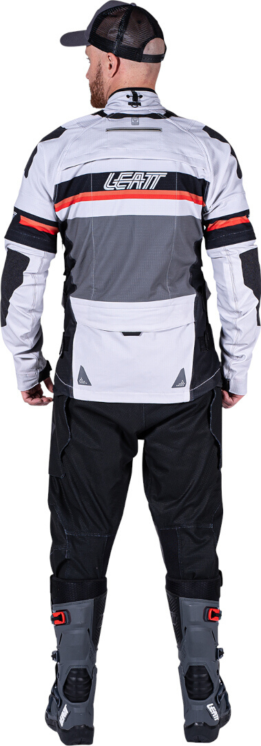 Leatt ADV Rally 5.5 Motorcykel Textil Jacka ljusgrå/mörkgrå/svart S Figur 31