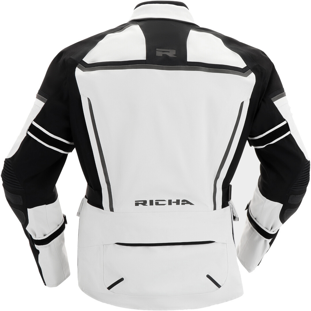 Richa Atlantic 2 Gore-Tex wasserdichte Motorrad Textiljacke hellgrau/schwarz L Abbildung 3