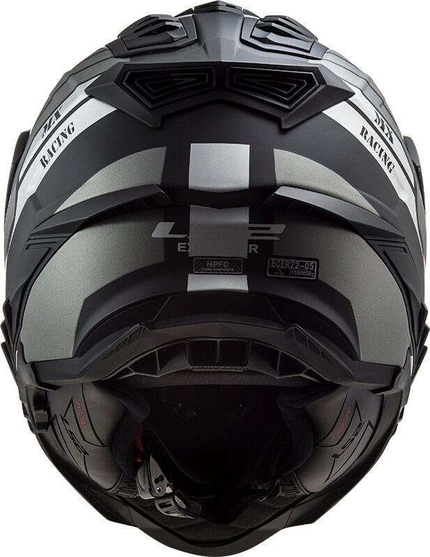 LS2 MX701 Explorer HPFC Atlantis Motokrosová přilba Titanová mat XXL (63/64) Obrázek 3