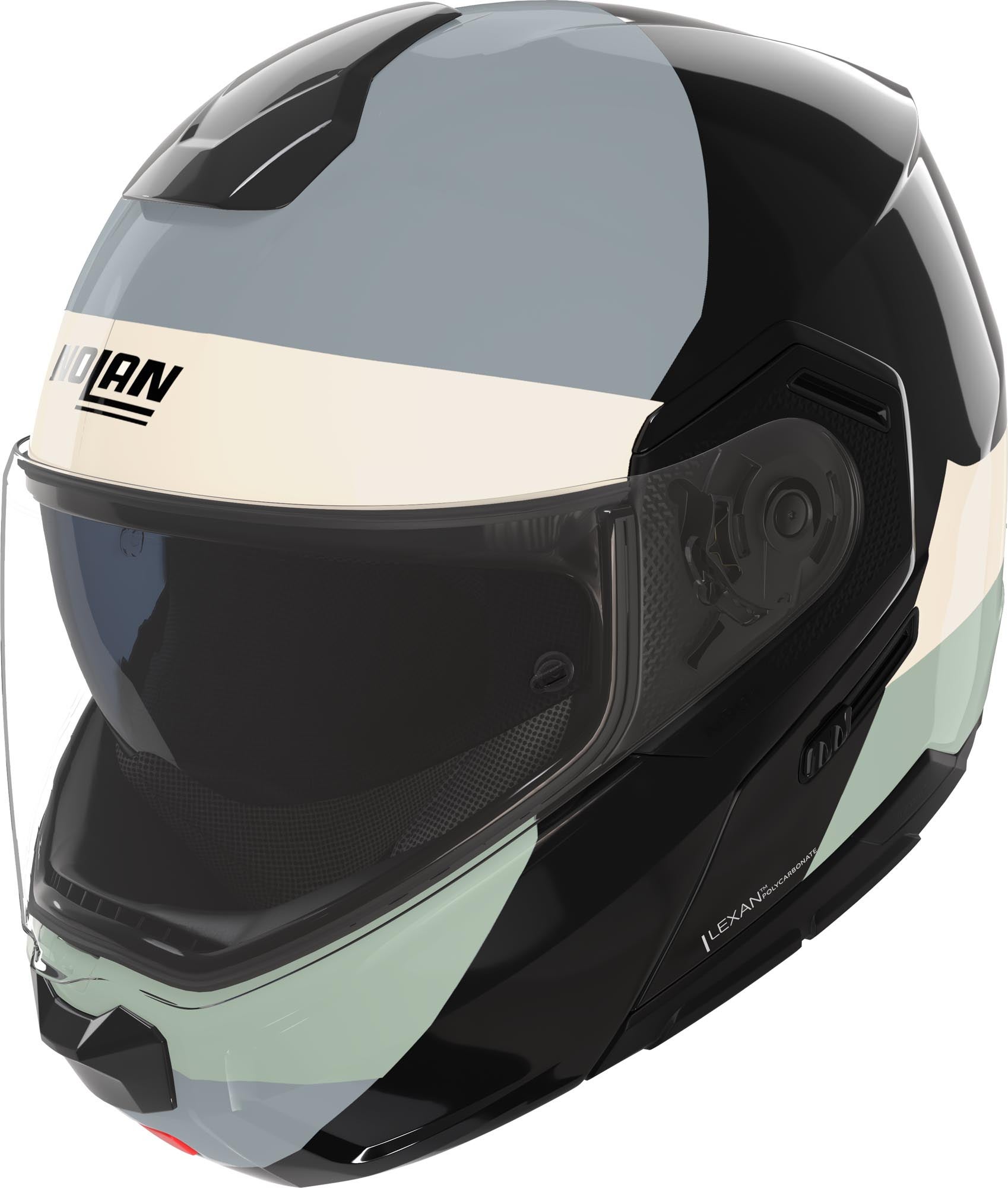 Nolan N90-3 06 Blocco Hjelm sort/grå/grøn XL (62) Figur 1