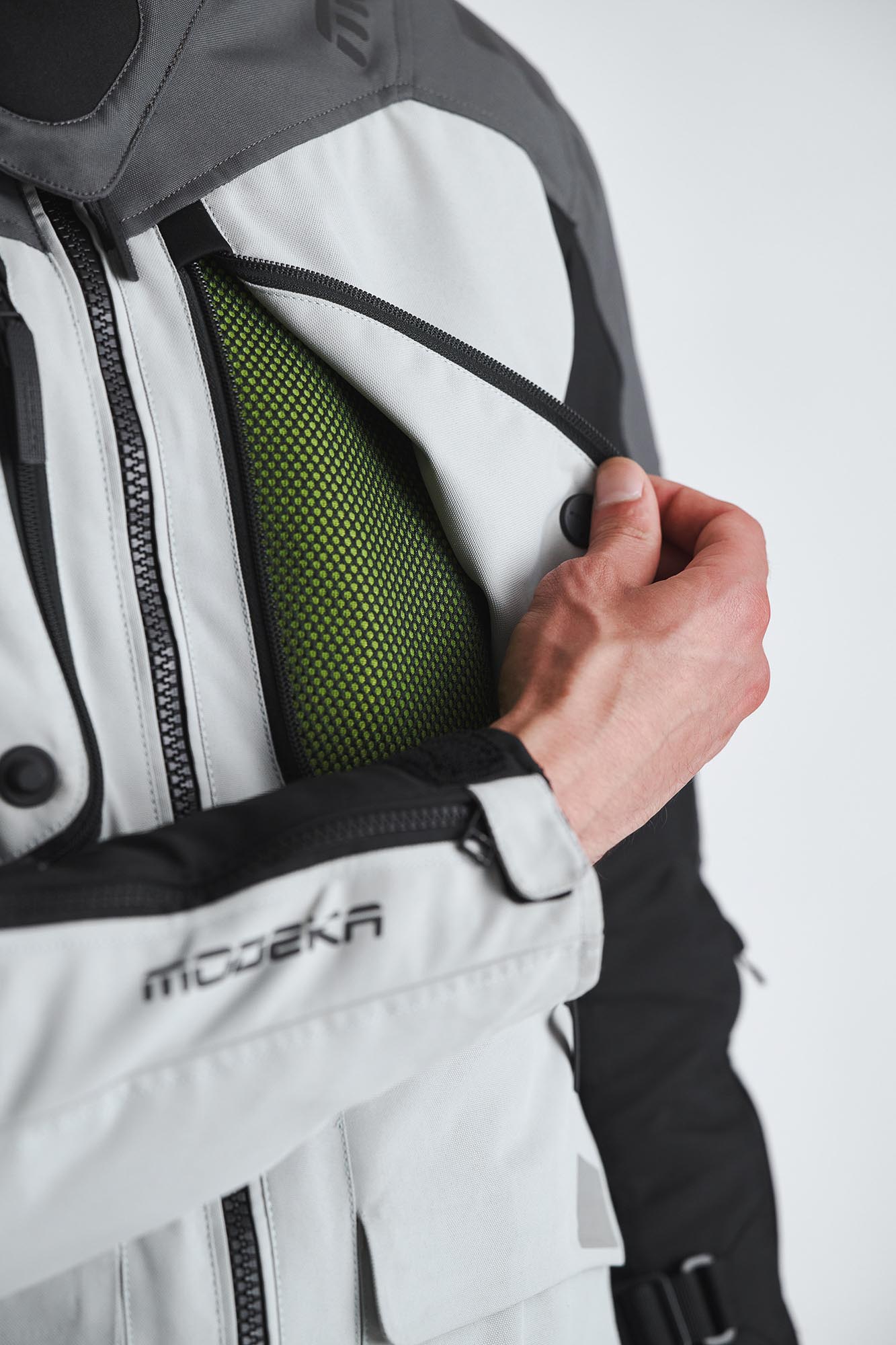 Modeka Aeris II Motorcycle Textile Jacket black/dark grey 6XL Figure 6