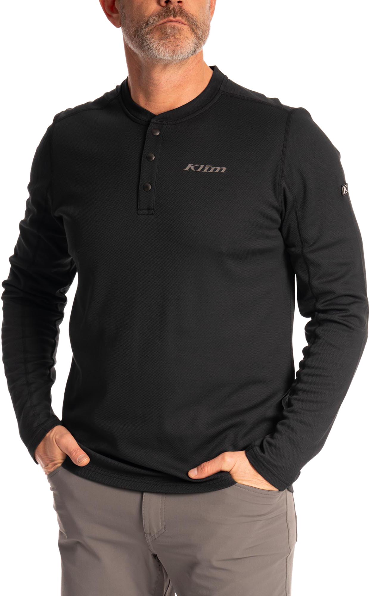 Klim Sidewinder Wool Camicia a maniche lunghe nero S Figura 3
