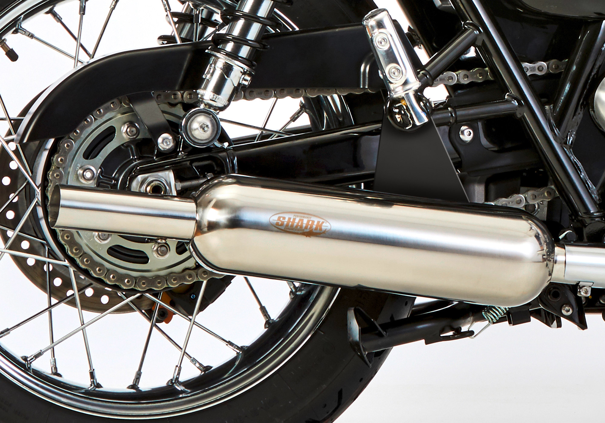 SHARK EXHAUST Retro Classic 高光拋光不鏽鋼銀色 圖1 SHARK EXHAUST Retro Classic 高光拋光不鏽鋼銀色 圖1