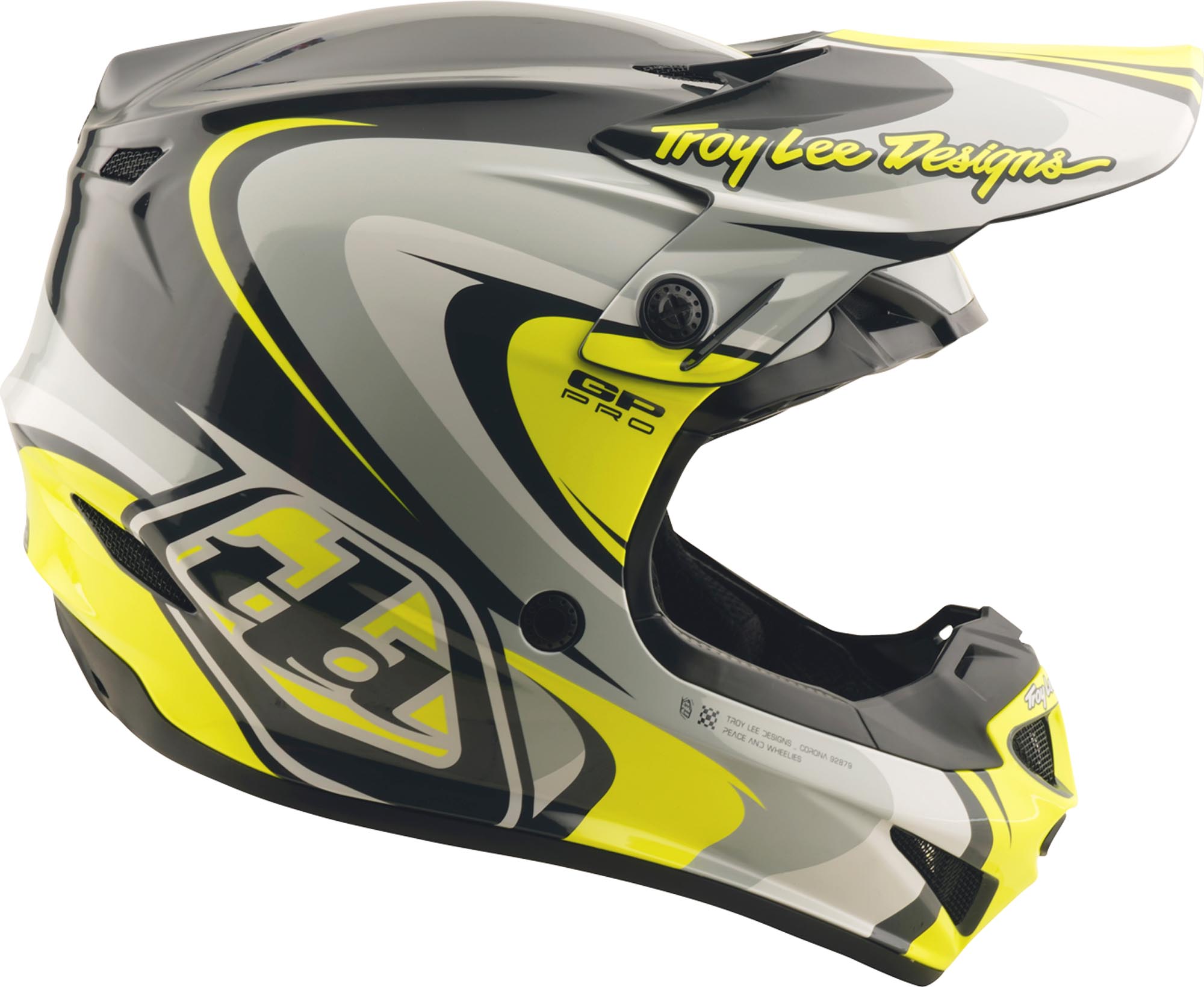 Troy Lee Designs GP Pro Crossover MIPS Cască de motocross negru/gri/fluo-galben M (57/58) Figura 6