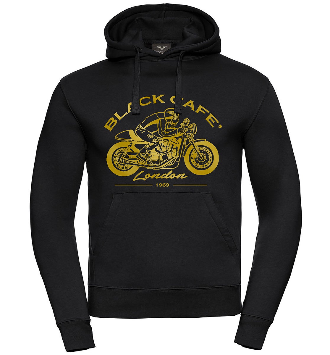 Black-Cafe London Retro Bike Capuche Noir/Or 3XL Figure 1