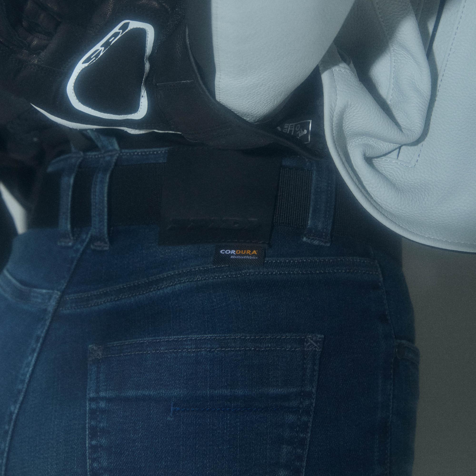 Spidi J-Fit Superslim HW Damer motorcykeljeans blå/mørkeblå 33 Figur 3
