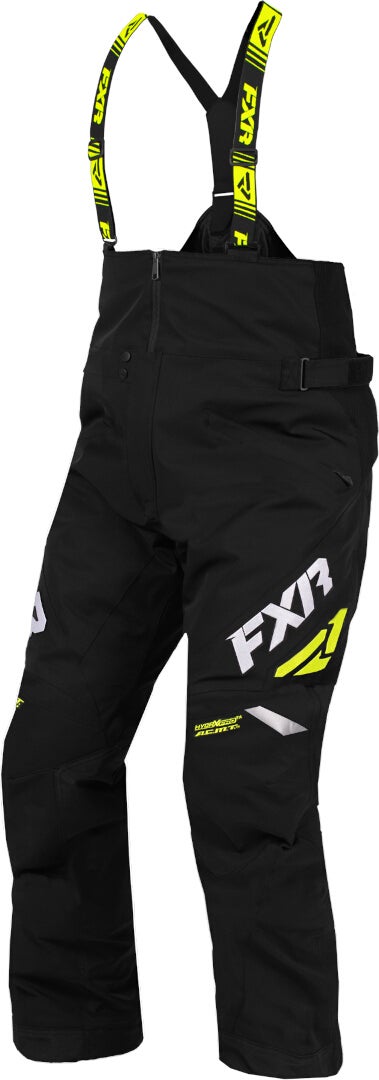 FXR Adrenaline 2023 Snøscooter Bib Bukser svart/hvit/gul 4XL Figur 1