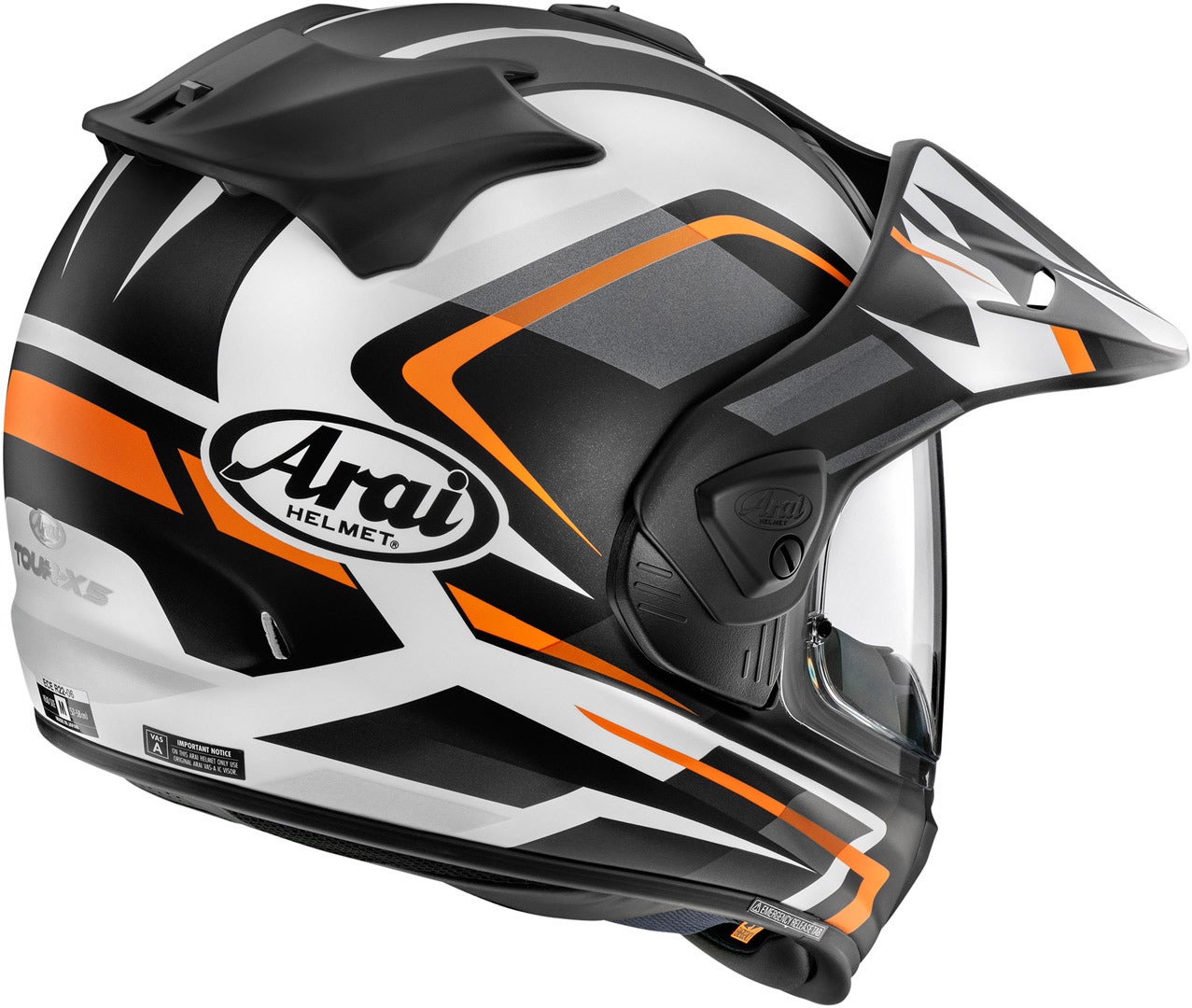 Arai Tour-X5 Discovery Motocross hjelm orange/sort/hvid L (59/60) Figur 2