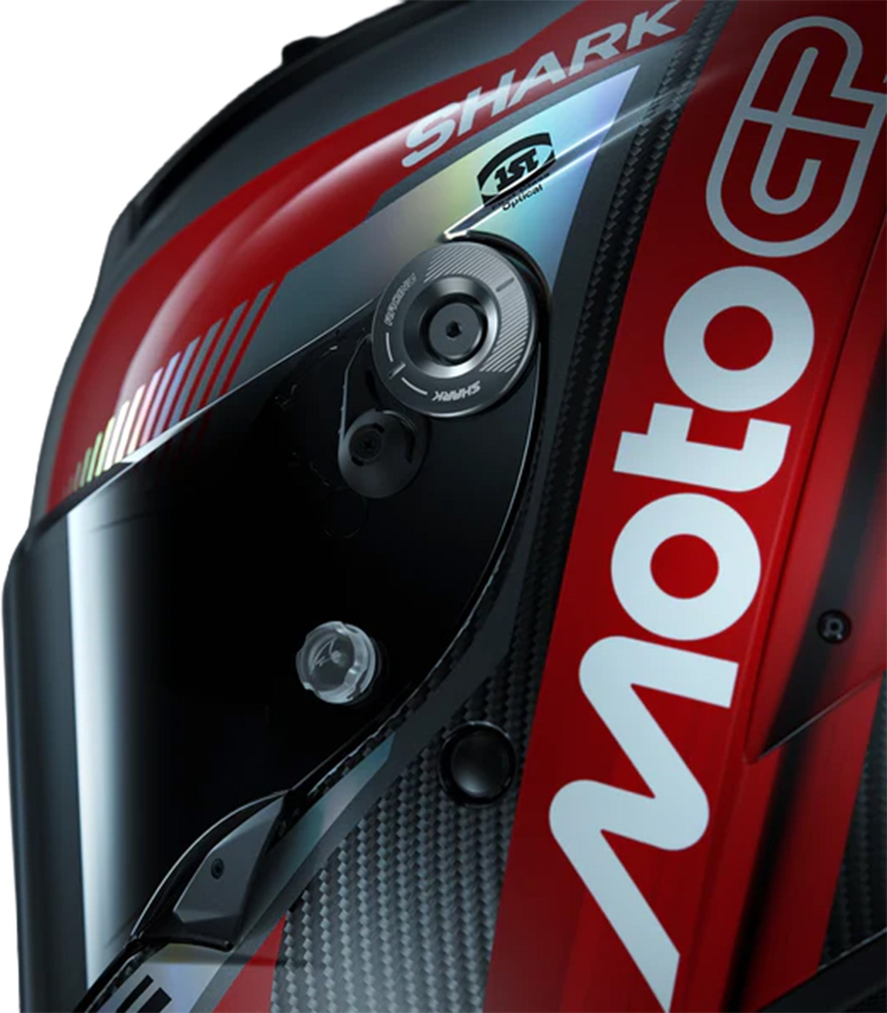 Shark Aeron-GP FIM Racing #2 MotoGP Helm Koolstof/rood/chroom M (57/58) Figuur 4