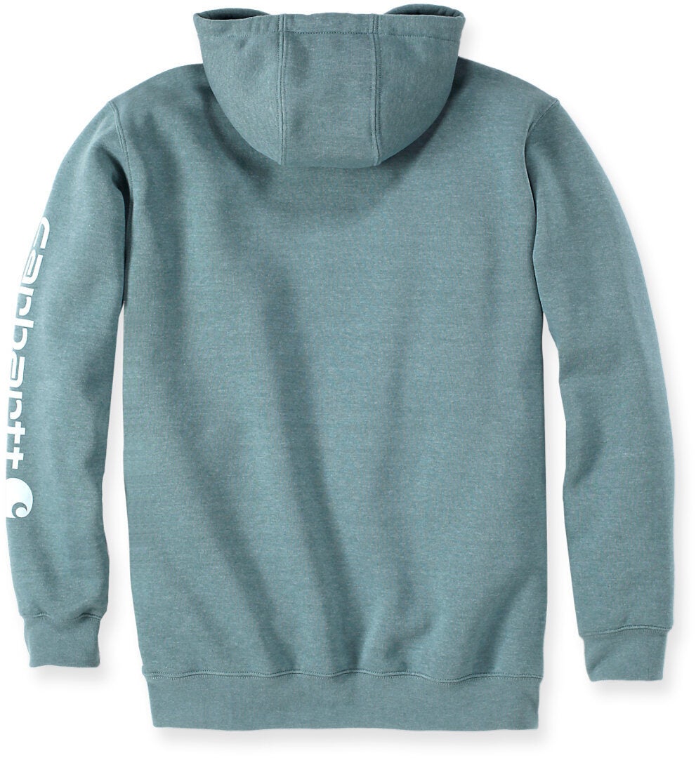 Carhartt Midweight Sleeve Logo Hoodie turquoise S Figure 2