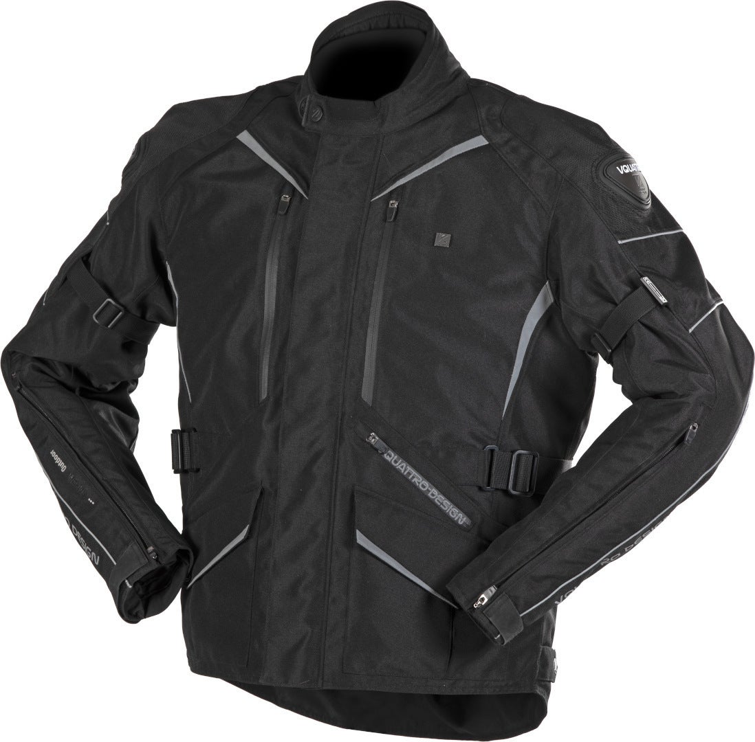 VQuattro Hurry Motorrad Textiljacke schwarz XL Abbildung 1