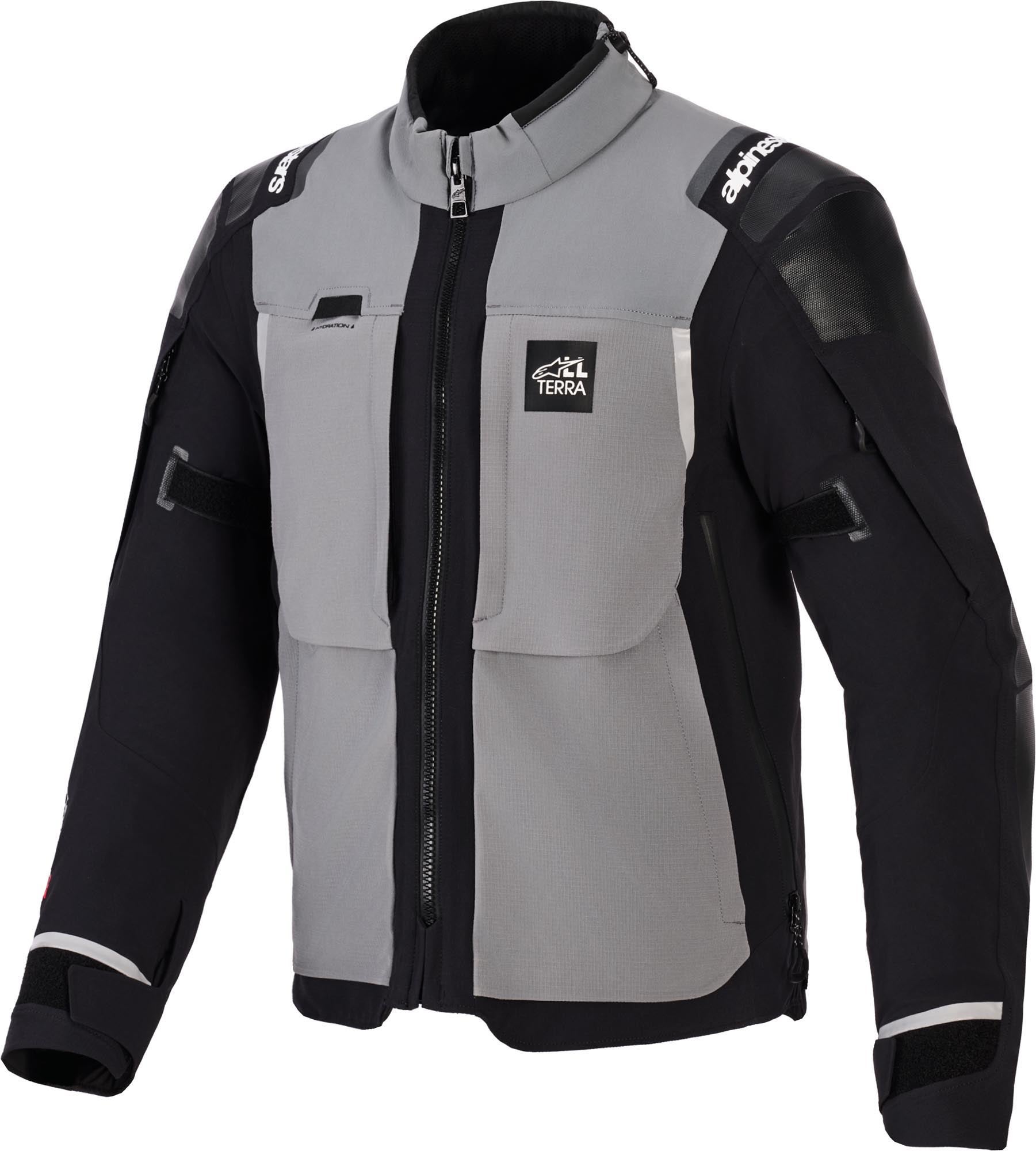 Alpinestars Andes Pro Drystar XF waterproof Motorcycle Textile Jacket grey/black 3XL Figure 1