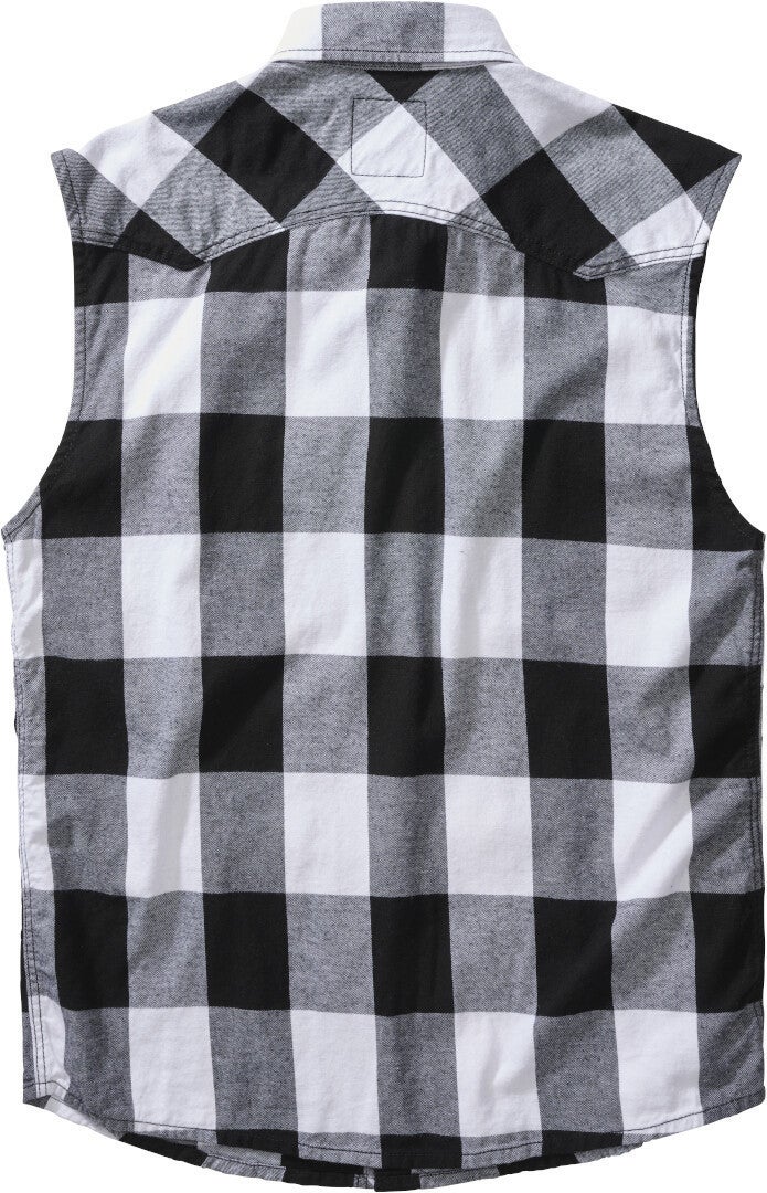Brandit Checkshirt sleeveless Shirt white/black XL Figure 2