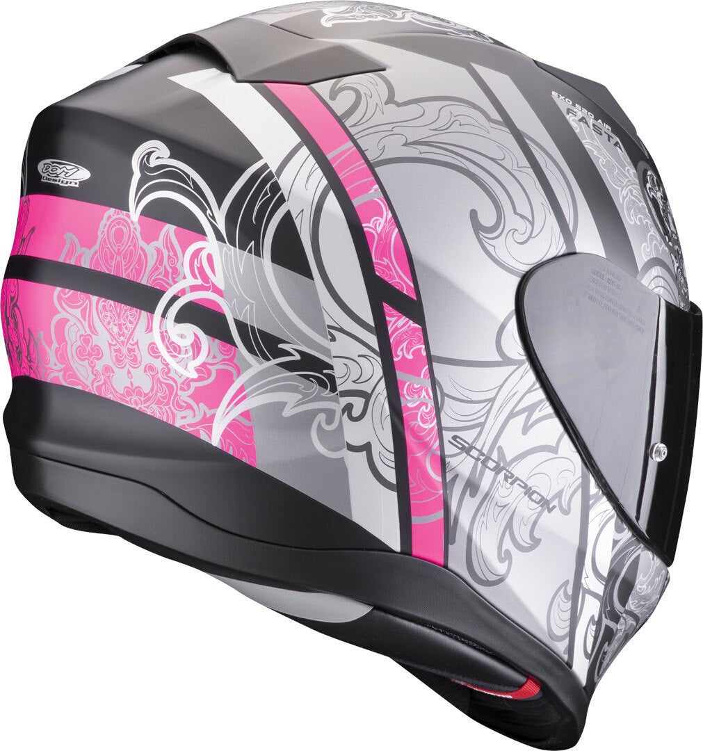 Scorpion Exo-520 Evo Air Fasta Helm schwarz/silber S (55/56) Abbildung 2