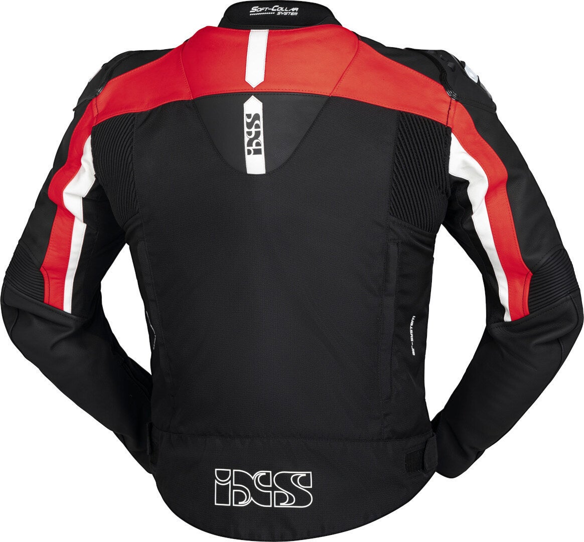IXS RS-500 1.0 Leather / Textile Motorcycle Jacket black/red/white 54 Figure 2