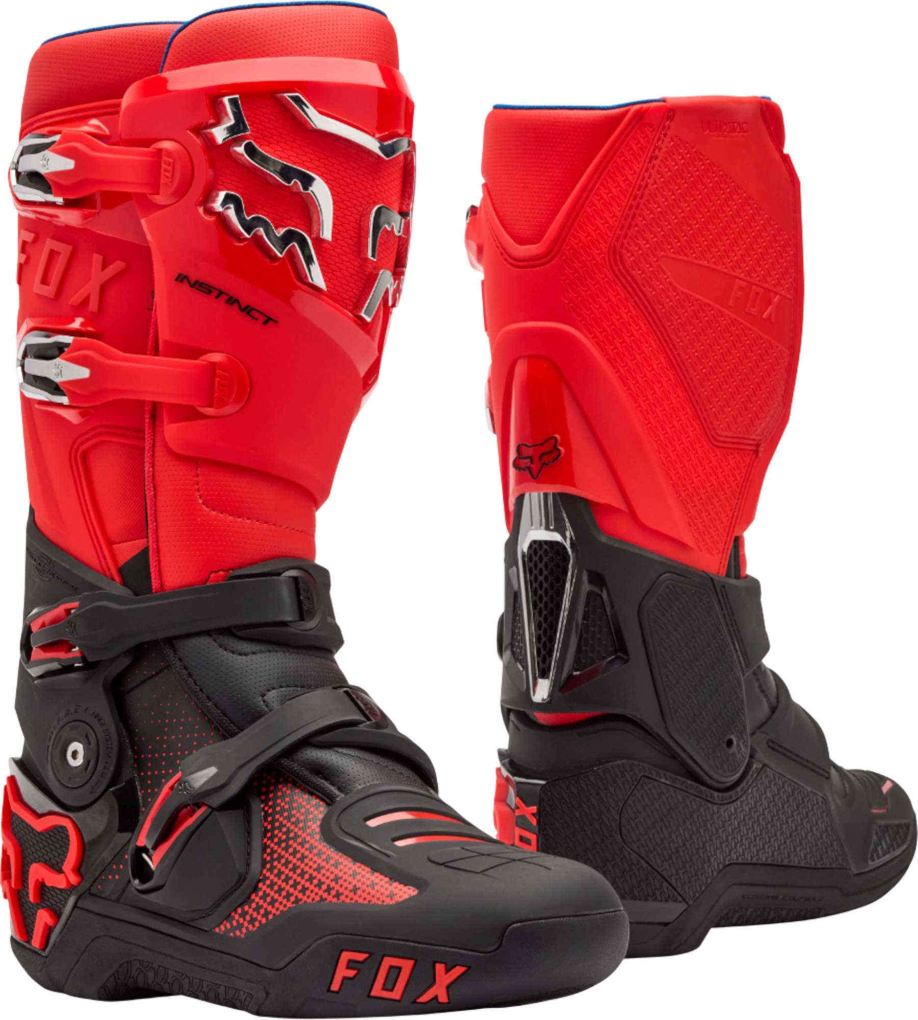 FOX Instinct Motocross støvler rød/sort 9,5 Figur 1