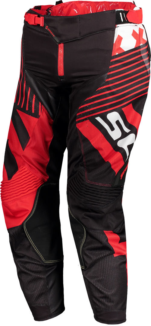 Scott 450 Patchwork Calças de motocross preto/vermelho 28 Figura 1