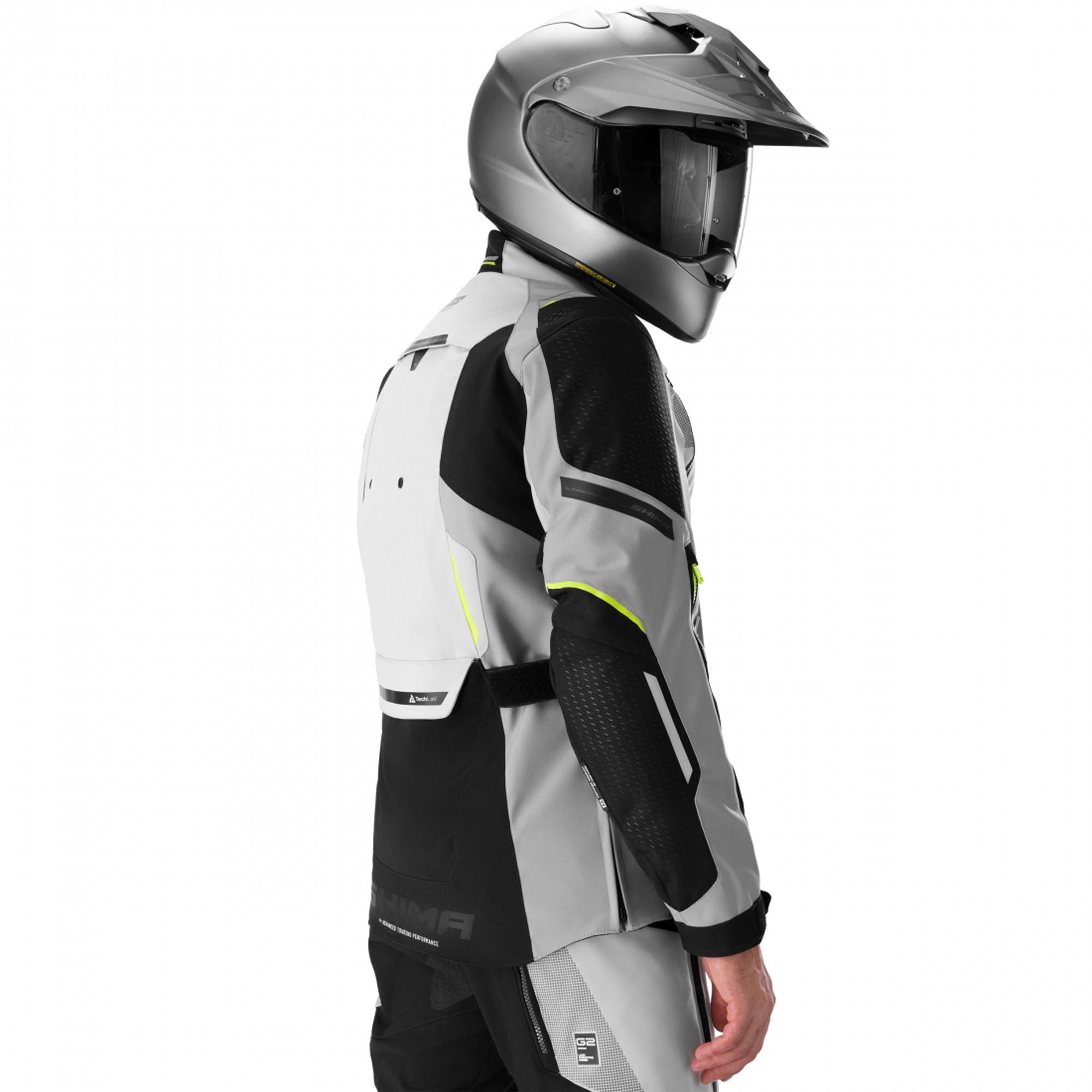 SHIMA Hero 3.0 Motorcycle Textile Jacket grey/yellow M Figure 5
