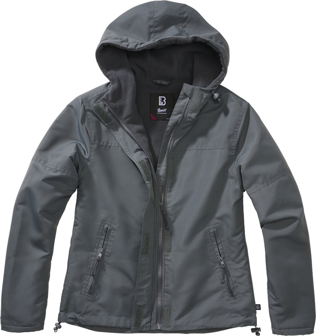 Brandit Windbreaker Frontzip Damen Jacke anthrazit M Abbildung 1