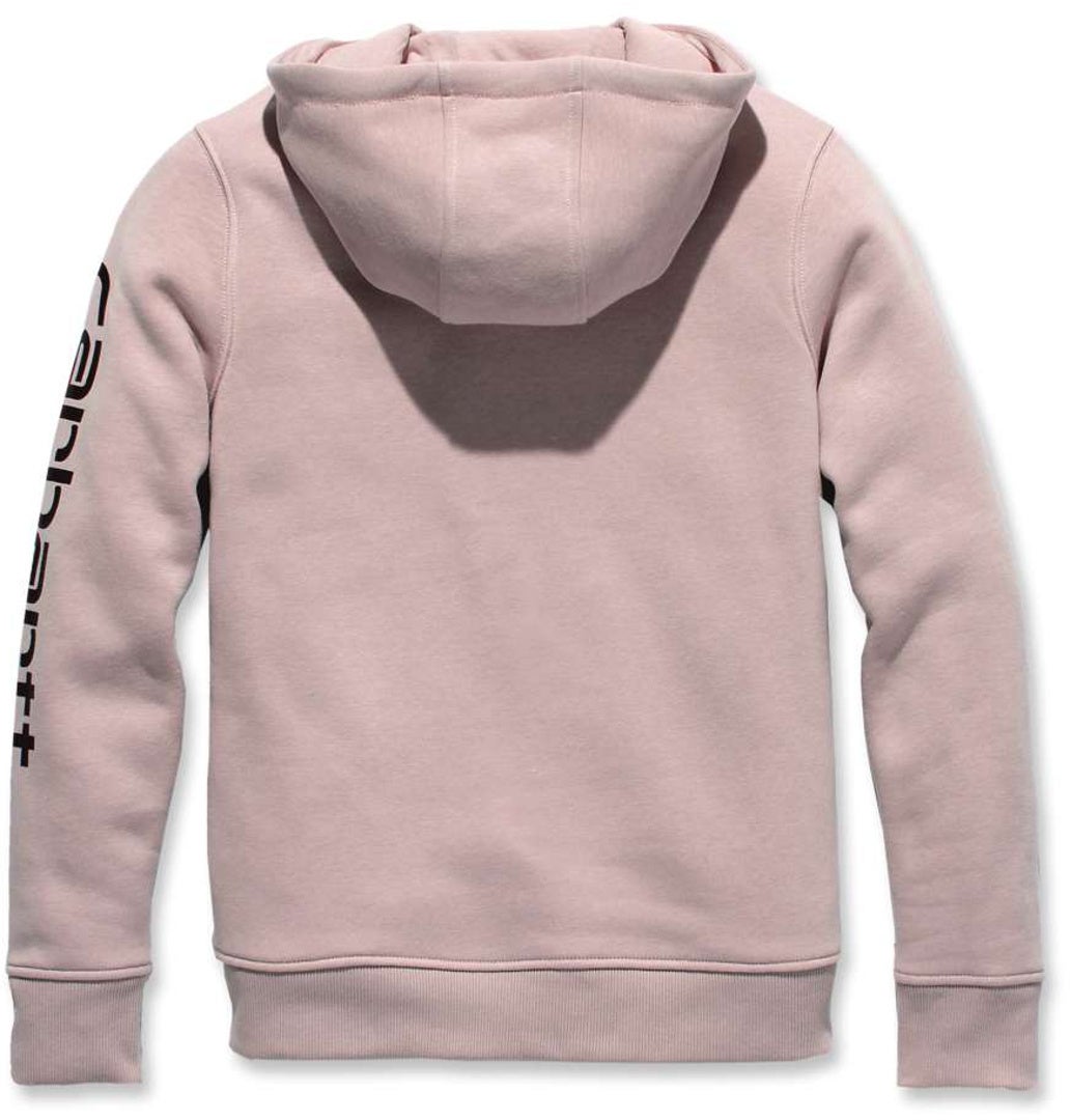 Carhartt Clarksburg Logo Sweat à capuche pour dames rose S Figure 3